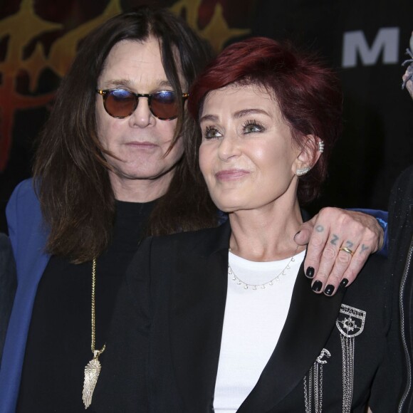Ozzy Osbourne et Sharon Osbourne se retrouvent pour la soirée 'Corey Taylor Special Announcement' au Palladium à Hollywood le 12 mai 2016