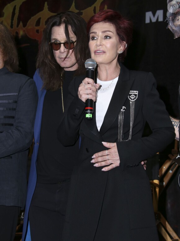 Ozzy Osbourne et Sharon Osbourne pour la soirée 'Corey Taylor Special Announcement' au Palladium à Hollywood le 12 mai 2016