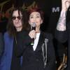 Ozzy Osbourne et Sharon Osbourne pour la soirée 'Corey Taylor Special Announcement' au Palladium à Hollywood le 12 mai 2016