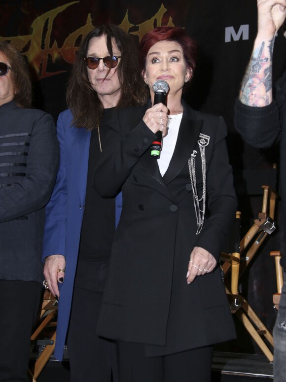 Ozzy Osbourne et Sharon Osbourne pour la soirée 'Corey Taylor Special Announcement' au Palladium à Hollywood le 12 mai 2016