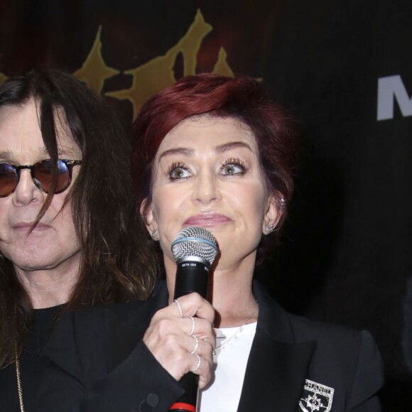 Ozzy Osbourne et Sharon Osbourne pour la soirée 'Corey Taylor Special Announcement' au Palladium à Hollywood le 12 mai 2016