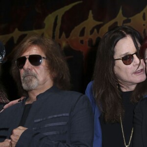 Ozzy Osbourne et Sharon Osbourne pour la soirée 'Corey Taylor Special Announcement' au Palladium à Hollywood le 12 mai 2016