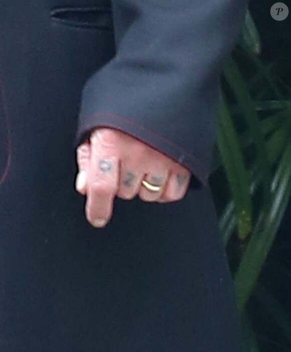 Ozzy Osbourne à la sortie d'un centre médical à Los Angeles, le 11 mai 2016