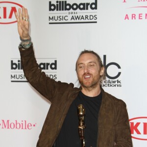 David Guetta dans la salle de presse de la soirée des Billboard Music Awards au T-Mobile Arena à Las Vegas, le 22 mai 2016