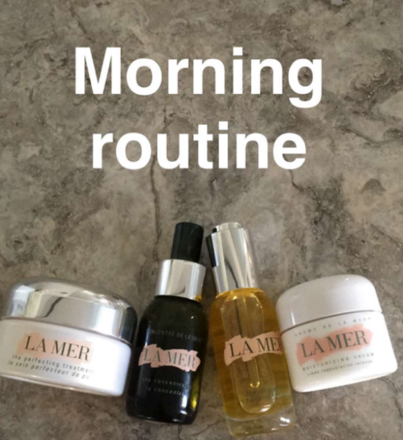 Routine matinale de Kim Kardashian avec 4 produits de la marque La Mer