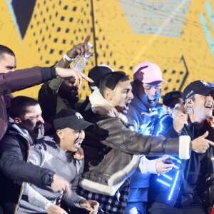 Nekfeu - Cérémonie des 31 èmes Victoires de la Musique au Zénith de Paris le 12 février 2016 © Guirec Coadic / Bestimage  French Music Awards "Victoires de la Musique" at Zénith in Paris on 12/02/201612/02/2016 - Paris