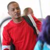 Le rappeur T.I. , alias Clifford Joseph Harris Jr arrive à l'aéroport sur la Gold Coast dans le Queensland le 19 novembre 2015 accompagné de sa femme Tameka Tiny Cottle