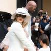 Lamar Odom et sa femme Khloé Kardashian avec ses enfants Mason Disick et Penelope Disick - Les membres de la famille Kardashian arrivent à l'église de Agoura Hills pour la messe de Pâques à Hagoura Hills le 27 Mars 2016. 