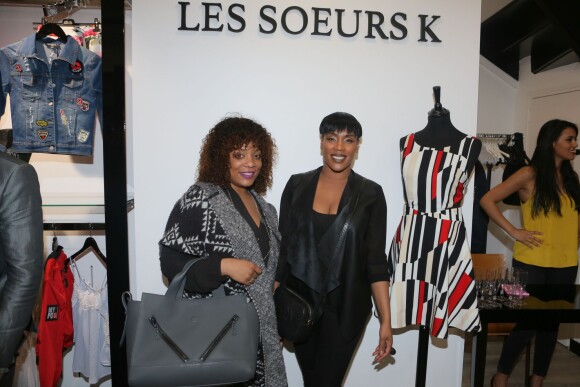 Exclusif - Mickaelle Pamphile, Lynnsha - Inauguration de la boutique "Les Soeurs K" à Paris, le 26 mai 2016. © CVS/Bestimage