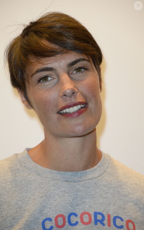 Alessandra Sublet - Conférence de presse de TF1 pour le lancement de l'Euro 2016 à Paris le 17 mai 2016. © Coadic Guirec/Bestimage
