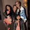 Exclusif - Laura Smet, Laeticia Hallyday et ses filles Jade et Joy - Aftershow après le concert caritatif de Johnny Hallyday pour l'association de sa femme "La Bonne Etoile", qui vient en aide aux enfants du Vietnam, au Trianon à Paris, le 15 décembre 2013.