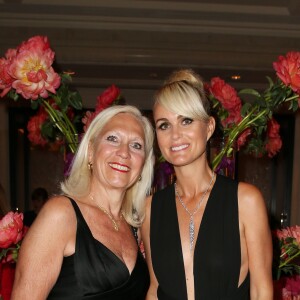 Exclusif - Christine Chevalier (UNICEF France) et Laeticia Hallyday - 7ème édition du dîner du Global Gift Gala organisé au Four Seasons Hôtel George V à Paris. Le 9 mai 2016. © Dominique Jacovides / Bestimage Exclusive