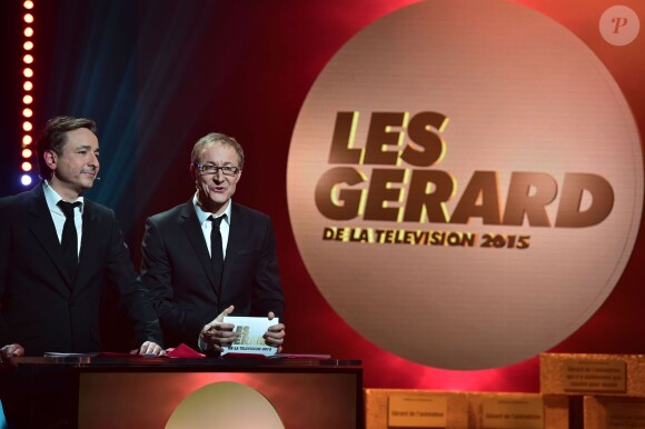 Alexandre Pesle et Frédéric Royer - 9e cérémonie des Gérard de la Télévision au théâtre Daunou à Paris, le 19 janvier 2015.