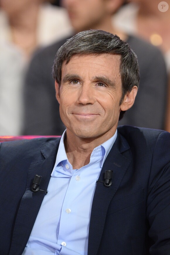 David Pujadas - Enregistrement de l'émission "Vivement Dimanche" à Paris le 2 juin 2015