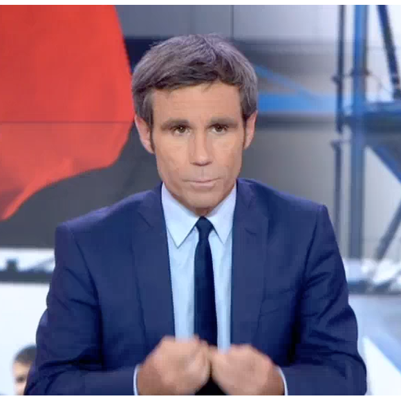 David Pujadas s'agace en plein JT sur France 2, le 30 mai 2016.