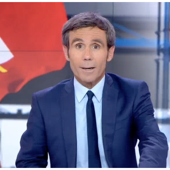 David Pujadas s'agace en plein JT sur France 2, le 30 mai 2016.