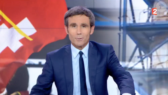 David Pujadas s'agace en plein JT sur France 2, le 30 mai 2016.