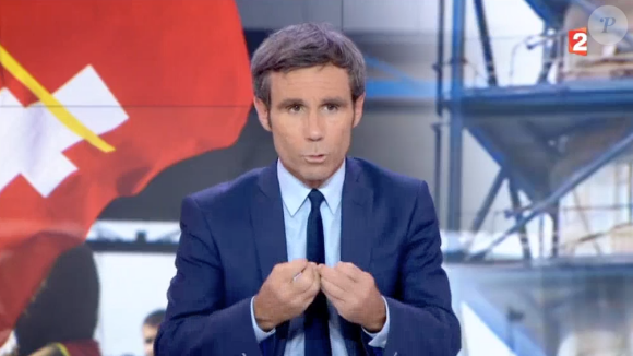 David Pujadas s'agace en plein JT sur France 2, le 30 mai 2016.