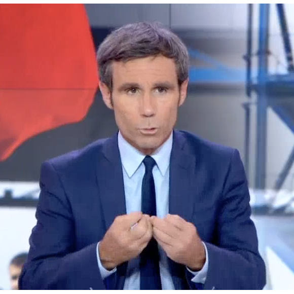 David Pujadas s'agace en plein JT sur France 2, le 30 mai 2016.