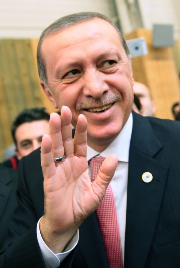 Le président turc Recep Tayyip Erdogan au lancement de la 21ème conférence sur le climat (CPO21) au Bourget, le 30 novembre 2015