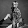 Kate Moss est la nouvelle égérie de la campagne de pub du designer italien Alberta Ferretti pour sa collection automne-hiver 2016. Londres, le 30 mai 2016.