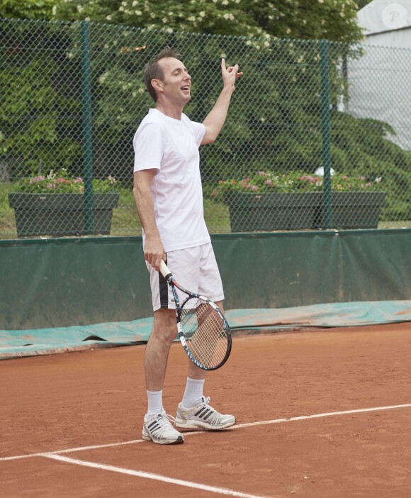 Jean-Philippe Doux lors de la première journée du Trophée des Personnalités de Roland-Garros 2016, mercredi 1er juin 2016.