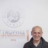 Jean-Michel Aphatie lors de la première journée du Trophée des Personnalités de Roland-Garros 2016, mercredi 1er juin 2016.