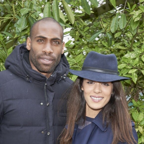 Sofia Essaïdi avec Eddy Murté lors de la troisième et dernière journée du Trophée des Personnalités de Roland-Garros 2016, vendredi 3 juin 2016.