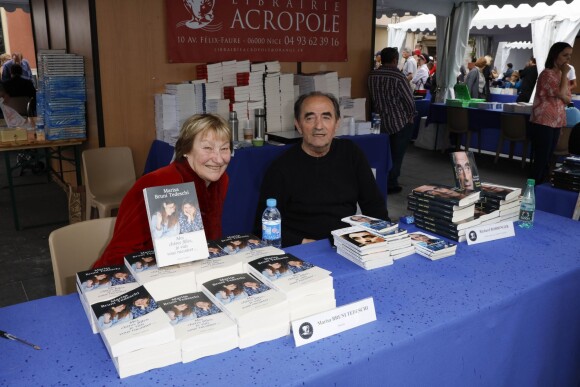 Marisa Bruni Tedeschi et Richard Bohringer - Inauguration du Festival du livre à Nice le 3 juin 2016.