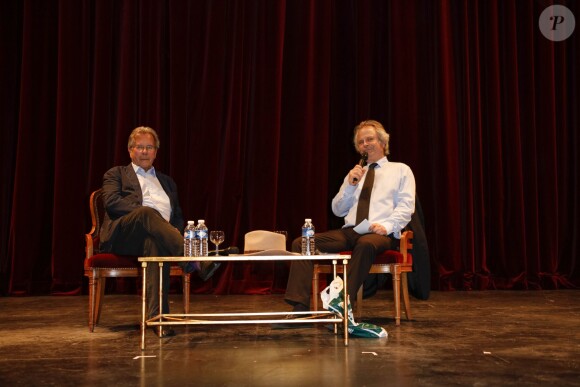 Jean-Louis Debré et Franz-Olivier Giesbert - Inauguration du Festival du livre à Nice le 3 juin 2016.