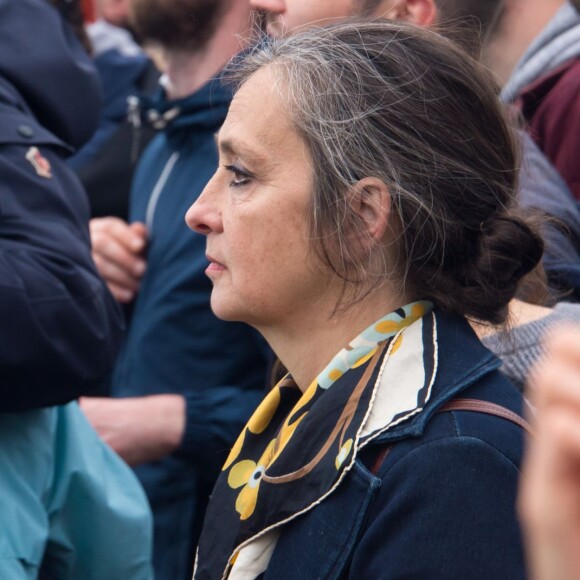 Exclusif - Catherine Ringer lors du concert du groupe Minuit composé entre autres de sa fille Simone Ringer et de son fils Raoul Chichin lors du festival "We Love Green" dans une clairière du bois de Vincennes le 4 Juin 2016. © Lionel Urman / Bestimage