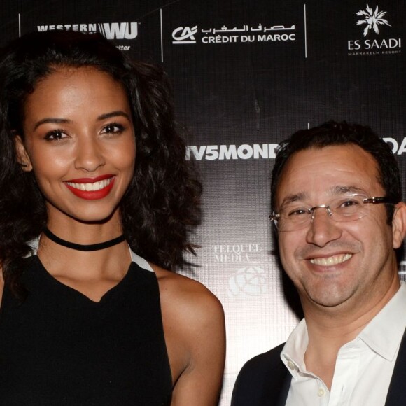 Exclusif - Flora Coquerel et Ahmed Benkirane (directeur du Sofitel de Marrakech) au cocktail "Aftershow" dans le cadre du festival Marrakech du Rire 2016. Marrakech, le 4 juin 2016. © Bellack Rachid/Bestimage