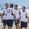 Ludovic Giuly lors du match de gala du 2e Beach Soccer à Cannes au profit de l'association Sourire et Partage, sur la plage Macé le 1er juin 2016