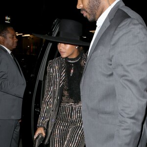 Beyoncé arrive à l'Hammerstein Ballroom pour les CFDA Fashion Awards 2016. New York, le 6 juin 2016.