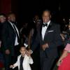 Blue Ivy et Jay Z arrivent à l'Hammerstein Ballroom pour les CFDA Fashion Awards 2016. New York, le 6 juin 2016.