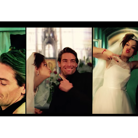 Camille Lacourt "cu-cul d'amour" et sa "femme" jouée par Camille Lellouche. Image de #TOUTVABIEN, petit film parodiant Very Bad Trip avec Florent Manaudou, Camille Lacourt et Fabien Gilot, réalisé par Laurent Junca et Dominique Perrin, juin 2016.