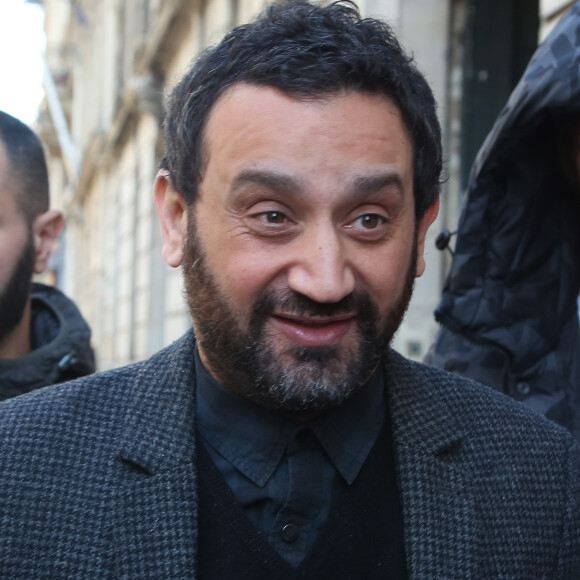 Semi-Exclusif - Cyril Hanouna - Arrivées des people à la radio Europe1 à Paris le 14 avril 2016.