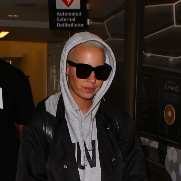 Amber Rose à son arrivée à l'aéroport LAX de Los Angeles. Le 22 mai 2016