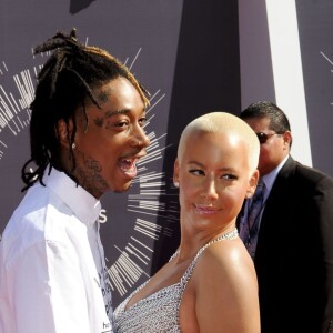 Wiz Khalifa et sa femme Amber Rose à la Cérémonie des MTV Video Music Awards à Inglewood, le 24 août 2014