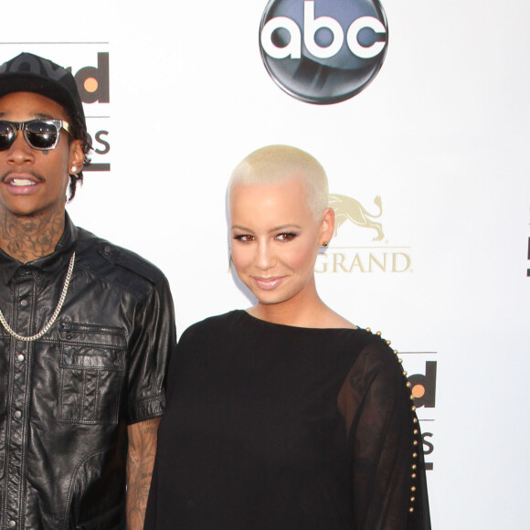 Wiz Khalifa, Amber Rose a la soiree "2013 Billboard Music Awards" au "MGM Grand Garden Arena" a Las Vegas, le 19 mai 2013