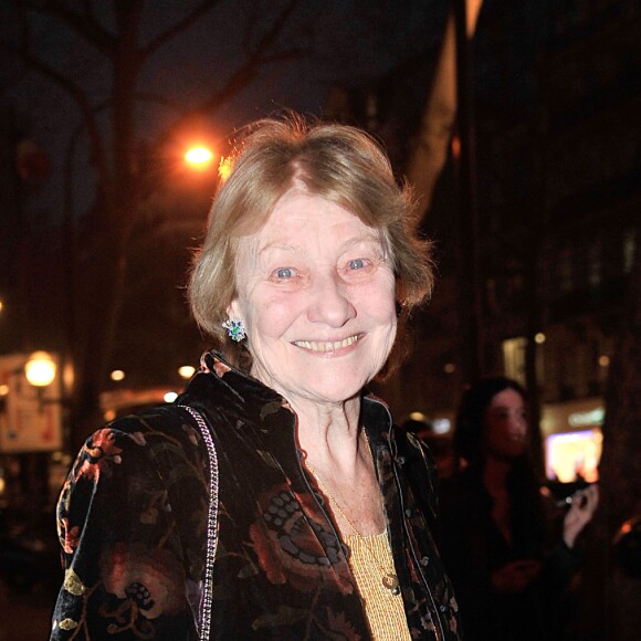 Marisa Borini (la mère de Carla Bruni) arrive à l'Olympia - Concert de Carla Bruni à l'Olympia à Paris, le 11 mars 2014.