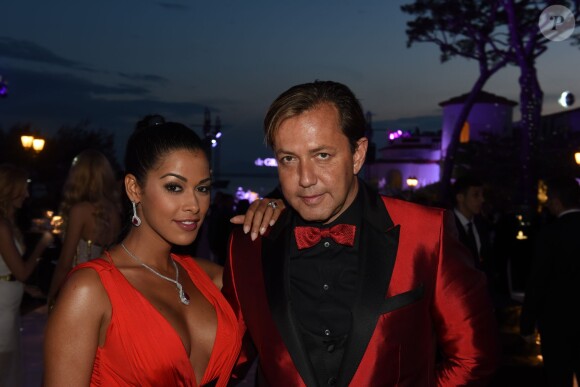 Ayem Nour et son compagnon Vincent - Soirée de Grisogono à l'hôtel Eden Roc au Cap d'Antibes lors du 68e Festival International du film de Cannes. Le 19 mai 2015.
