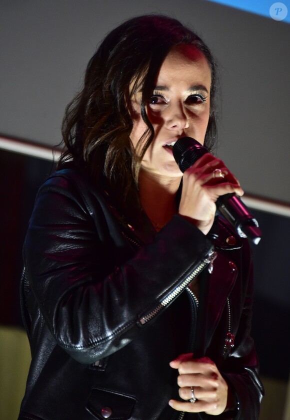 Exclusif - Alizée - Célébrités lors du dîner caritatif pour l'Euro foot jeunes organisé à la Mairie de Lille le 4 juin 2016. © Giancarlo Gorassini / Bestimage