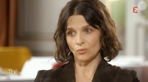 Juliette Binoche dans "Thé ou café" présenté par Catherine Ceylac sur France 2, samedi 11 juin 2016.