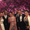 Domenico Criscito (à droite) et les mariés (à gauche) au mariage de Flavia Pennetta et Fabio Fognini le 11 juin 2016 en Italie, photo Instagram.