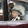 La reine Elizabeth II et le duc d'Edimbourg arrivent à la chapelle Saint George au château de Windsor pour les cérémonies de l'Ordre de la Jarretière, le 13 juin 2016