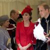 Le prince William et la duchesse Catherine de Cambridge à la chapelle Saint George au château de Windsor pour les cérémonies de l'Ordre de la Jarretière, le 13 juin 2016