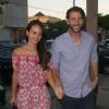 Jordana Brewster et son mari Andrew Form arrivent au restaurant Craig à West Hollywood. Le 15 août 2015 ©