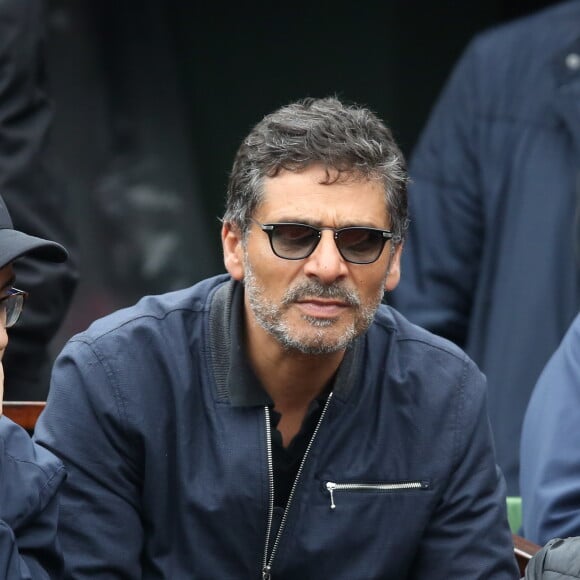 Pascal Elbé - People dans les tribunes des internationaux de France de tennis à Roland Garros le 1er juin 2016. © Dominique Jacovides / Bestimage