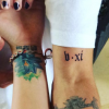 Paris Jackson, la fille de Michael Jackson, s'est fait tatouer comme son copain, le rockeur Michael Snoddy. Photo publiée sur sa page Instagram, le 13 juin 2016